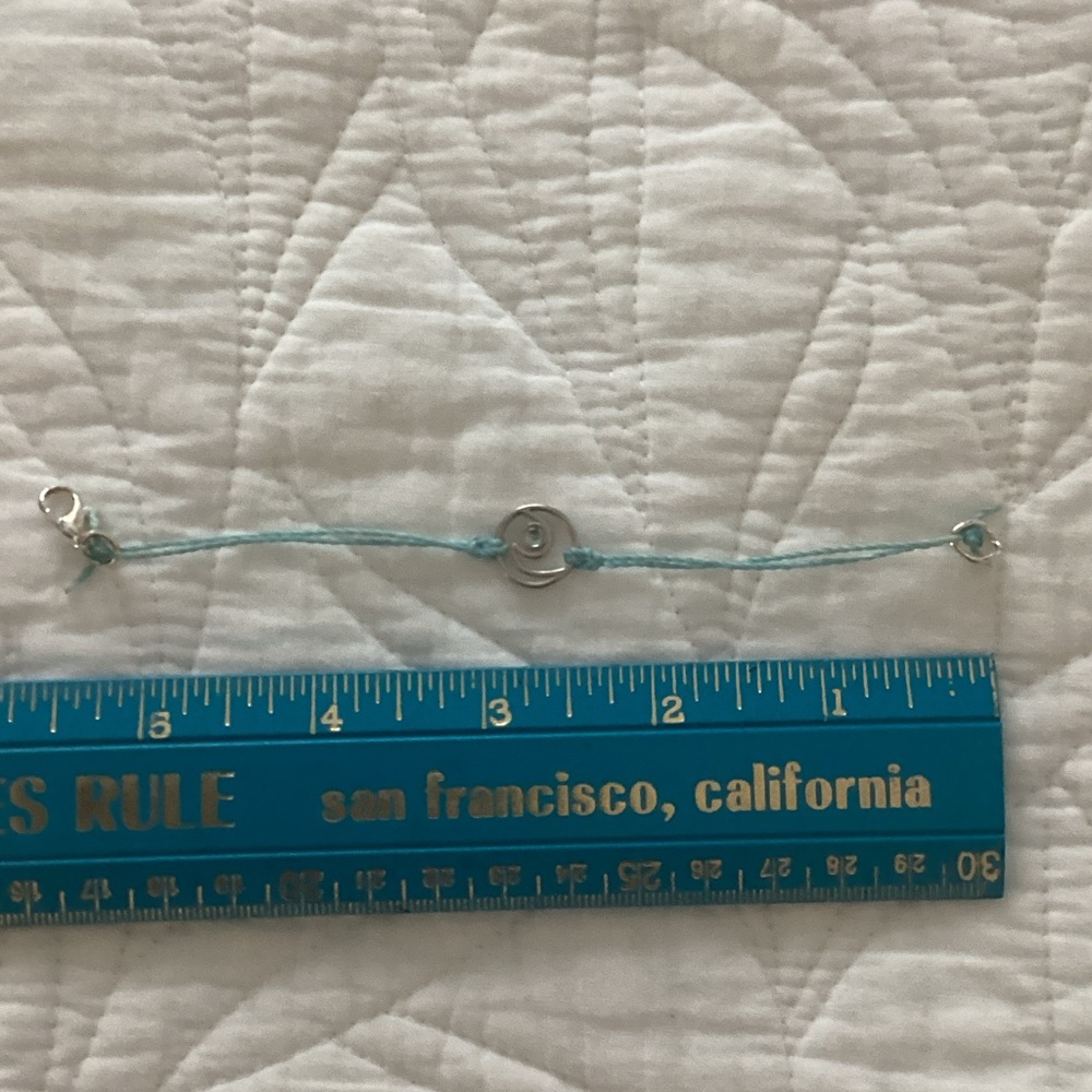 Silver and Blue Charm Bracelet